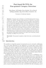 Part-based R-CNNs for Fine-grained Category Detection