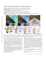 RaDe-GS: Rasterizing Depth in Gaussian Splatting