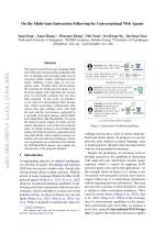On the Multi-turn Instruction Following for Conversational Web Agents