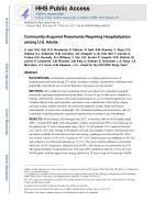 Community-Acquired Pneumonia Requiring Hospitalization among U.S. Adults