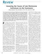 Assessing the Causes of Late Pleistocene Extinctions on the Continents