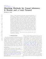 Matching Methods for Causal Inference: A Review and a Look Forward