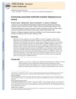 Community-associated methicillin-resistant Staphylococcus aureus