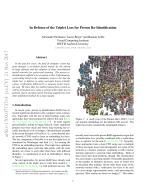 In Defense of the Triplet Loss for Person Re-Identification