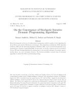 On the Convergence of Stochastic Iterative Dynamic Programming Algorithms