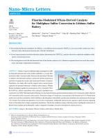 Fluorine-Modulated MXene-Derived Catalysts for Multiphase Sulfur Conversion in Lithium–Sulfur Battery