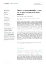 Targeting bacterial biofilm-related genes with nanoparticle-based strategies