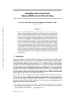 Simplified and Generalized Masked Diffusion for Discrete Data