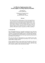 An Effective Implementation of the Lin-Kernighan Traveling Salesman Heuristic