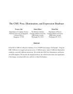 The CMU Pose, Illumination, and Expression Database