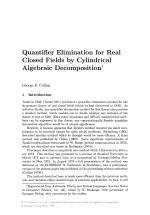 Quantifier Elimination for Real Closed Fields by Cylindrical Algebraic Decomposition