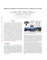 Editable Scene Simulation for Autonomous Driving via Collaborative LLM-Agents