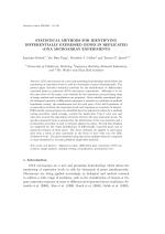 STATISTICAL METHODS FOR IDENTIFYING DIFFERENTIALLY EXPRESSED GENES IN REPLICATED cDNA MICROARRAY EXPERIMENTS