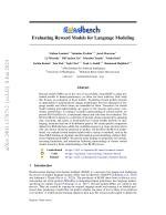 Evaluating Reward Models for Language Modeling