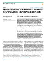 Flexible multitask computation in recurrent networks utilizes shared dynamical motifs