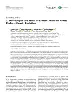 AI-Driven Digital Twin Model for Reliable Lithium-Ion Battery Discharge Capacity Predictions