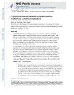 Cognitive decline and dementia in diabetes mellitus: mechanisms and clinical implications