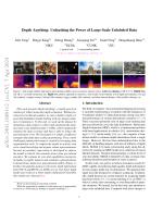 Depth Anything: Unleashing the Power of Large-Scale Unlabeled Data