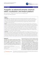 Avogadro: an advanced semantic chemical editor, visualization, and analysis platform