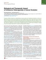 Biological and Therapeutic Impact of Intratumor Heterogeneity in Cancer Evolution