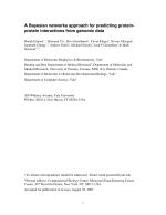 A Bayesian networks approach for predicting protein-protein interactions from genomic data