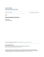 Noncommutative Geometry