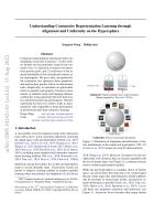 Understanding Contrastive Representation Learning through Alignment and Uniformity on the Hypersphere