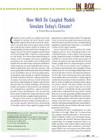 How Well Do Coupled Models Simulate Today’s Climate?