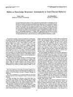 Habits as Knowledge Structures: Automaticity in Goal-Directed Behavior
