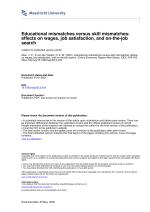 Educational mismatches versus skill mismatches: effects on wages, job satisfaction, and on-the-job search