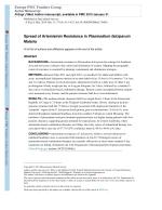 Spread of Artemisinin Resistance in Plasmodium falciparum Malaria