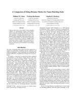 A Comparison of String Distance Metrics for Name-Matching Tasks