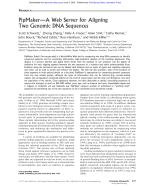 PipMaker—A Web Server for Aligning Two Genomic DNA Sequences