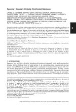 Spanner: Google’s Globally Distributed Database