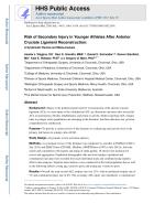 Risk of Secondary Injury in Younger Athletes After Anterior Cruciate Ligament Reconstruction: A Systematic Review and Meta-analysis