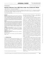 Quartet Inference from SNP Data Under the Coalescent Model