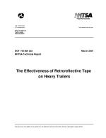 The Effectiveness of Retroreflective Tape on Heavy Trailers