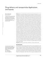 Drug delivery and nanoparticles: Applications and hazards