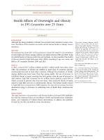 Health Effects of Overweight and Obesity in 195 Countries over 25 Years