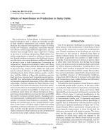 Effects of Heat-Stress on Production in Dairy Cattle