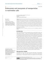 Endocytosis and exocytosis of nanoparticles in mammalian cells