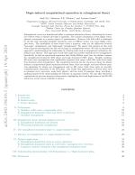 Magic-induced computational separation in entanglement theory
