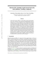Sketch-GNN: Scalable Graph Neural Networks with Sublinear Training Complexity