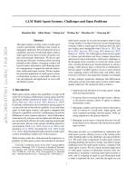 LLM Multi-Agent Systems: Challenges and Open Problems