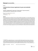 Fueling the future: biomass applications for green and sustainable energy
