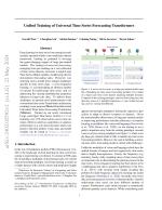Unified Training of Universal Time Series Forecasting Transformers