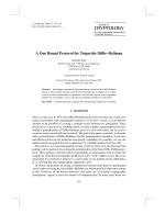 A One Round Protocol for Tripartite Diffie–Hellman