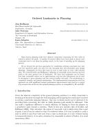 Ordered Landmarks in Planning