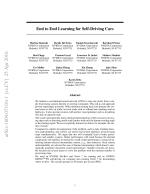 End to End Learning for Self-Driving Cars