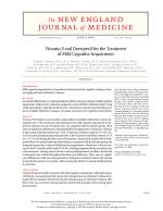 Vitamin E and Donepezil for the Treatment of Mild Cognitive Impairment